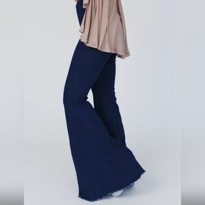 Dark Denim bell bottom jeans